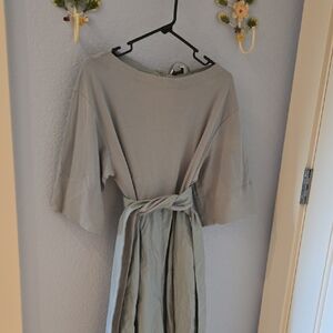 Light Sage Jumpsuit with Belt